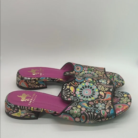 Embassy London Vivid Jewel Toned Mules Slides Sandals Shoes **Size 30/US 8**🌸🌸 - Picture 4 of 9